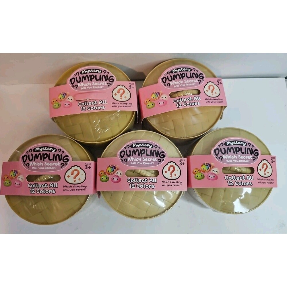 Mystery Dumpling Squishy (Set Of 5) Collect All 12 Viral Tiktok New Sealed